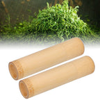 2Pcs EcoFriendly Bamboo Tube Portable Tea Storage Cylinder Mini Round Spices Storage Jar