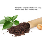 2Pcs EcoFriendly Bamboo Tube Portable Tea Storage Cylinder Mini Round Spices Storage Jar