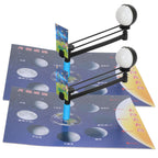 2 Set Children Experiment Assembly Equipment Kit Moon Phase Model DIY Science Teaching Toy