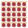 25 Sets Candy Box Cookies Gift Boxes with Ribbon for Birthday Wedding Party FavorL