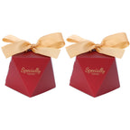 25 Sets Candy Box Cookies Gift Boxes with Ribbon for Birthday Wedding Party FavorL