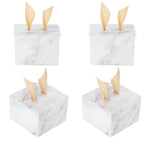 25 Sets Square Candy Box European Wedding Party Gift Box for Chocolate Cookies JewelryMarble Pattern (Golden Wing)