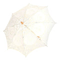 Lace Umbrella Parasol Vintage Wedding Bridal Umbrella for Photo Costume Party SuppliesL Beige