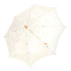 Lace Umbrella Parasol Vintage Wedding Bridal Umbrella for Photo Costume Party SuppliesL Beige