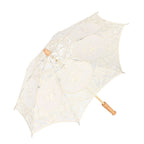 Lace Umbrella Parasol Vintage Wedding Bridal Umbrella for Photo Costume Party SuppliesL Beige
