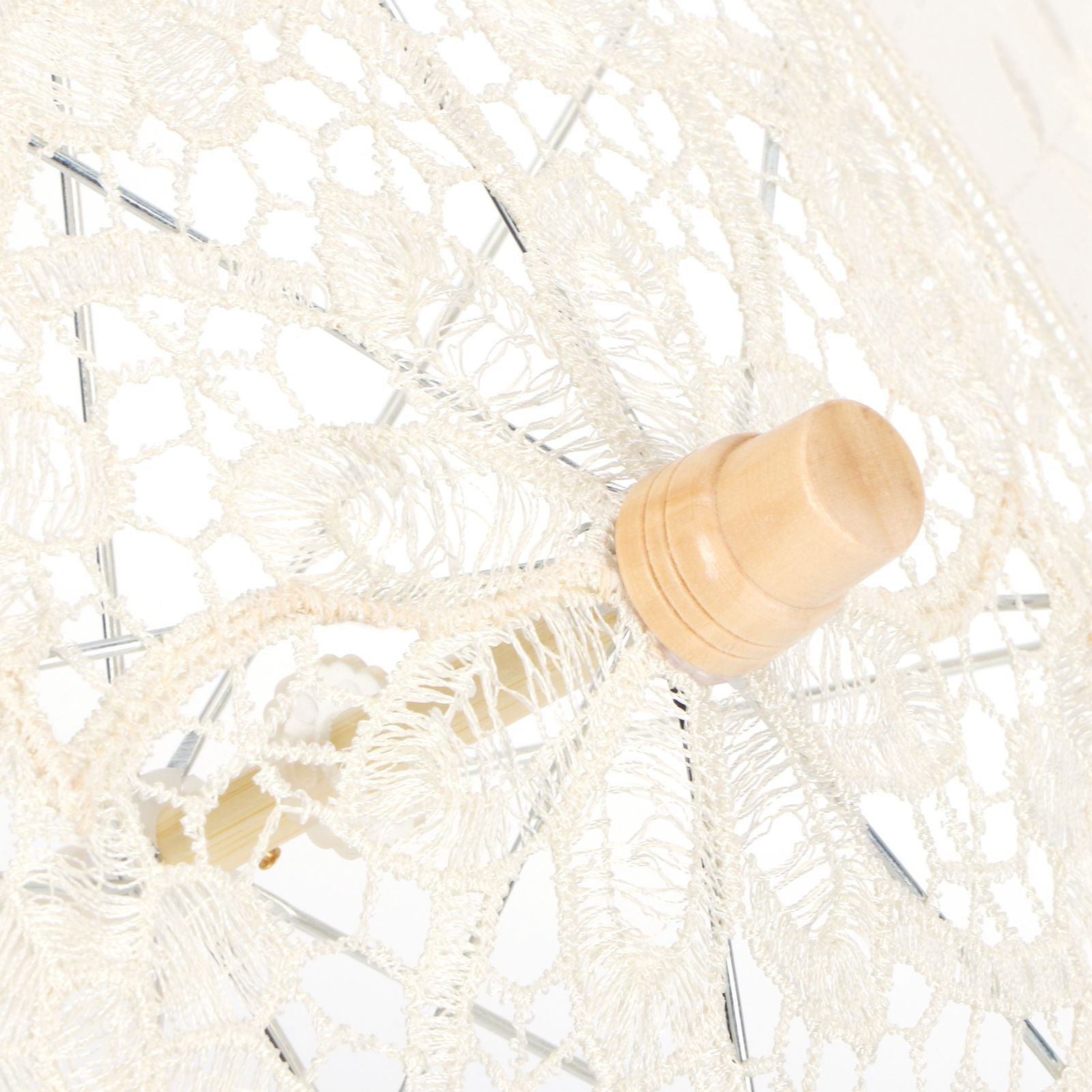 Lace Umbrella Parasol Vintage Wedding Bridal Umbrella for Photo Costume Party SuppliesL Beige