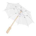 Lace Umbrella Parasol Vintage Wedding Bridal Umbrella for Photo Costume Party SuppliesS White