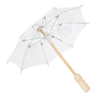 Lace Umbrella Parasol Vintage Wedding Bridal Umbrella for Photo Costume Party SuppliesS White