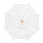 Lace Umbrella Parasol Vintage Wedding Bridal Umbrella for Photo Costume Party SuppliesS White