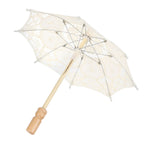 Lace Umbrella Parasol Vintage Wedding Bridal Umbrella for Photo Costume Party SuppliesS Beige