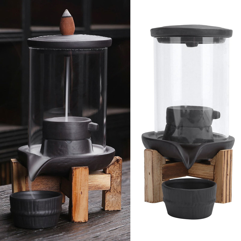 Incense Burner Smoke Backflow Incense Holder Living Room Decor Feng Shui Decoration