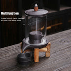Incense Burner Smoke Backflow Incense Holder Living Room Decor Feng Shui Decoration
