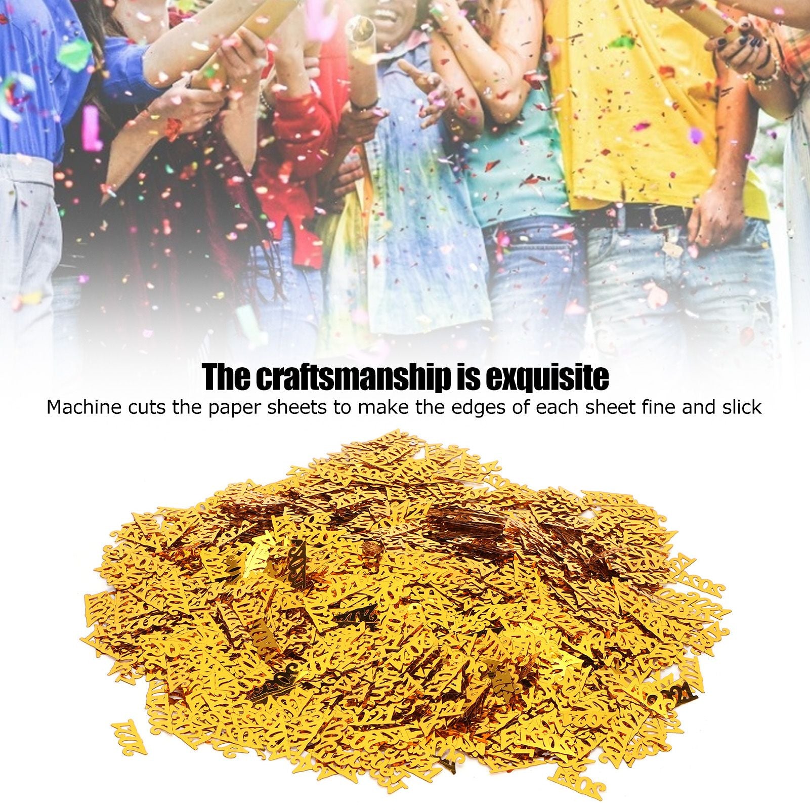 2021 Confetti Gold 100g Wedding New Year Birthday Party Graduation Decoration Supply