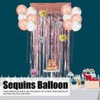 2021 Balloons Latex Sequins Balloon Paper Flowers Ball Set Birthday Wedding Party Decoration