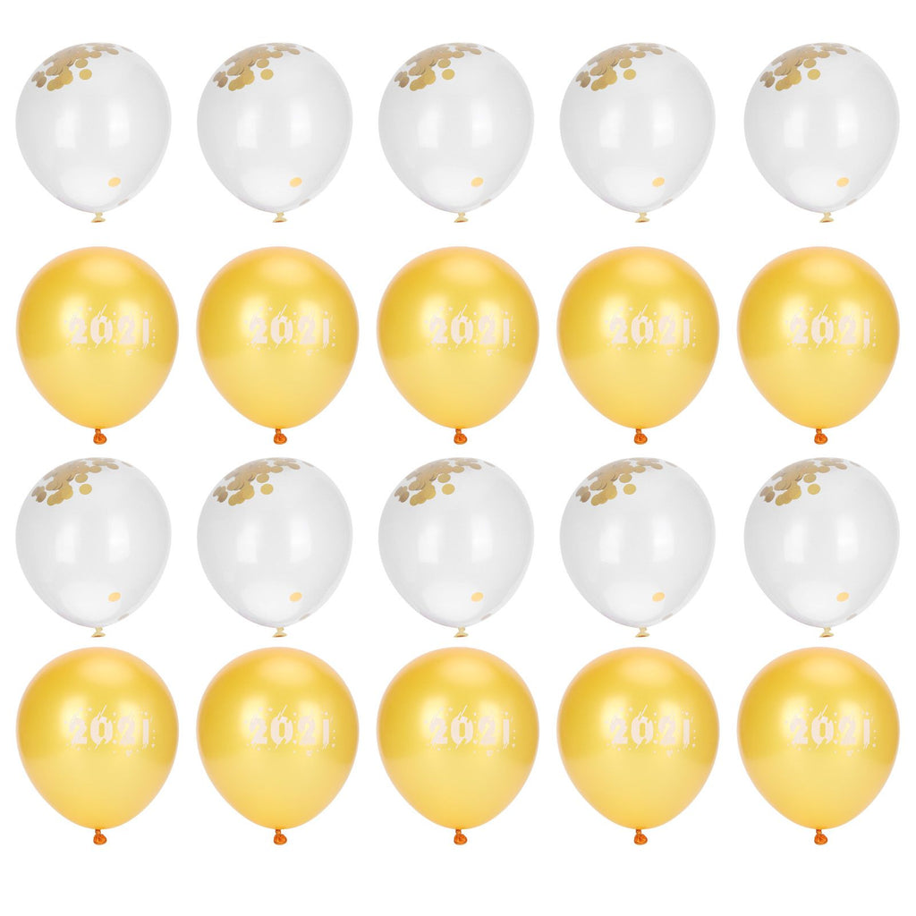 Sequin Balloon Set Home Decorative Balloon Accessory for Graduation 2021 New Year Party
