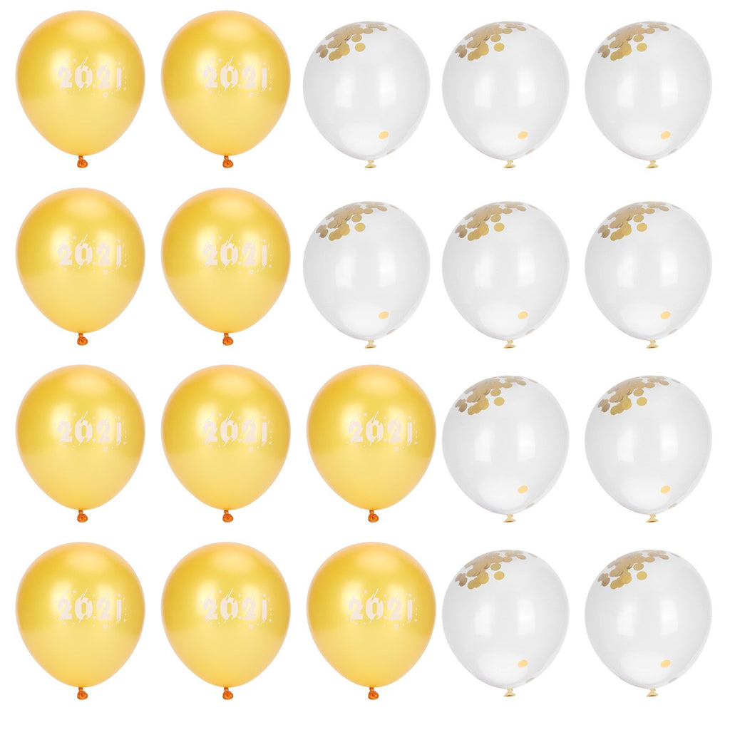 Sequin Balloon Set Home Decorative Balloon Accessory for Graduation 2021 New Year Party