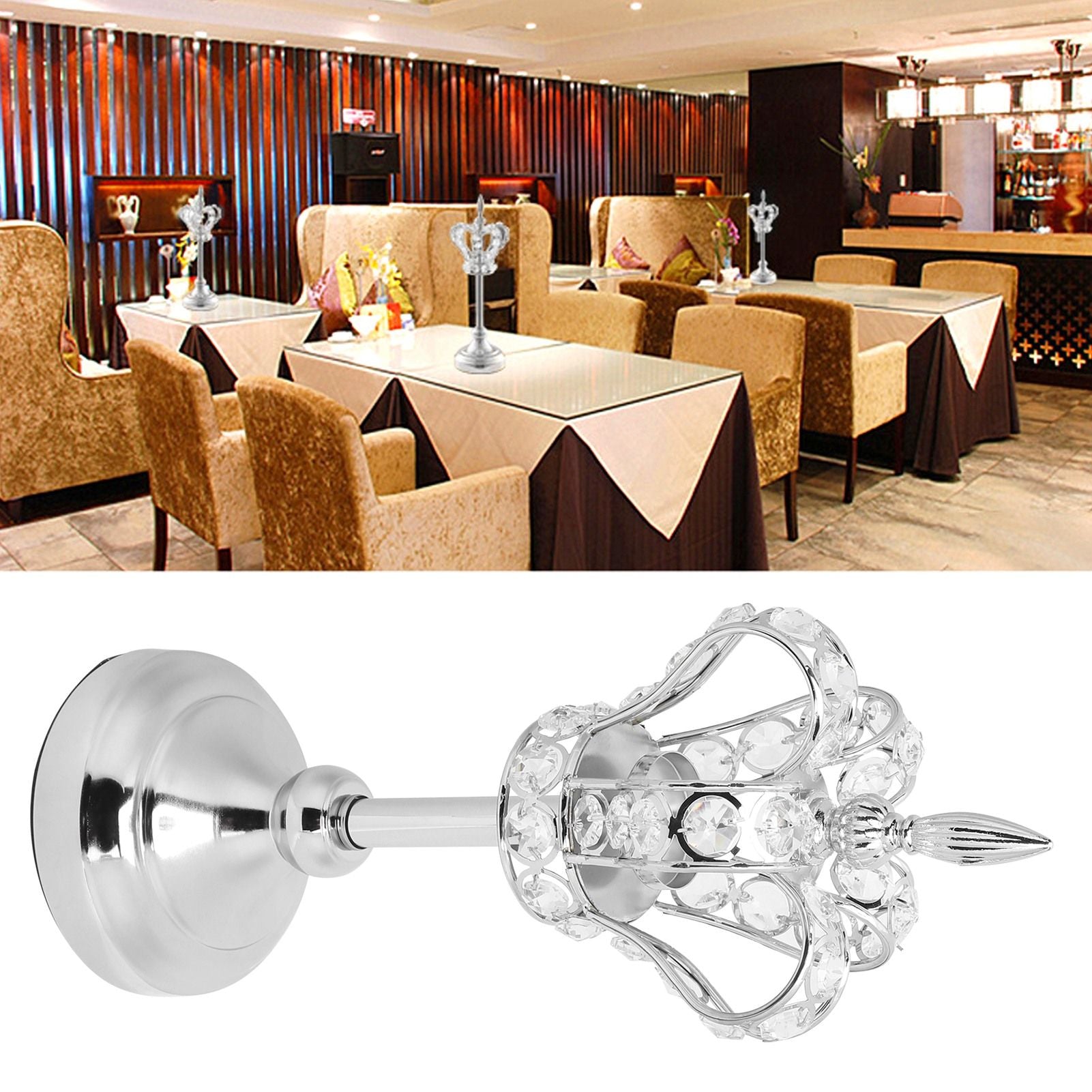 Crown Shape Tea Light Holders Candlestick Candle Holder Stand Wedding Ornaments Home Decoration