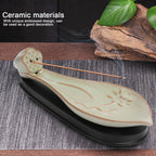 Incense Holder Embossed Ceramic Incense Stick Coil Burner Tray Desktop Decoration