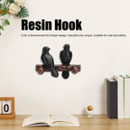Clothes Hanger Innovative Wall Mounted Bird Shaped Resin Hook for Bedroom Entryway