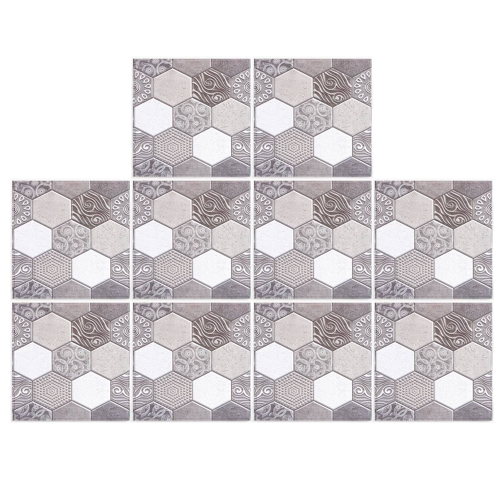 10PCS Self Adhesive Tile Sticker Anti Collision Sticker for Home Living Room Kitchen Decor