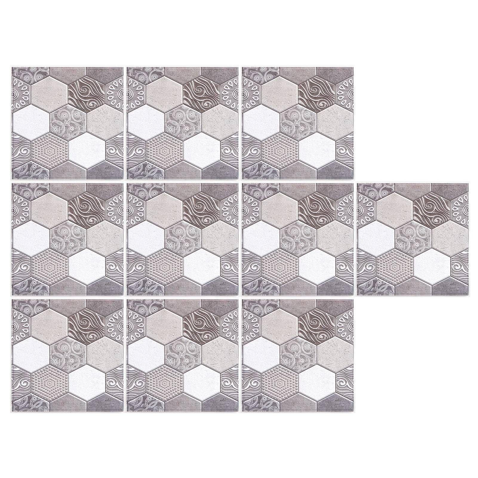 10PCS Self Adhesive Tile Sticker Anti Collision Sticker for Home Living Room Kitchen Decor
