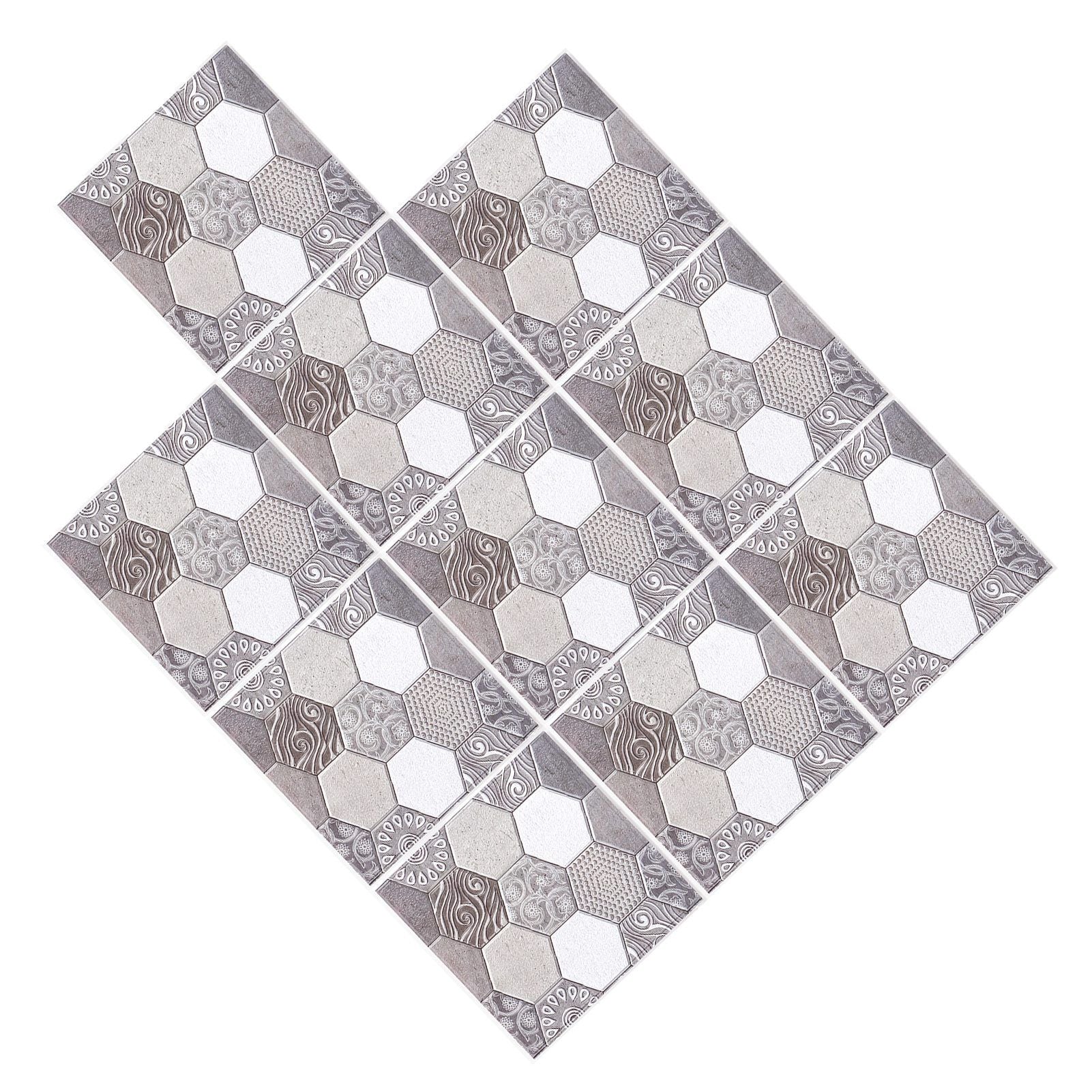 10PCS Self Adhesive Tile Sticker Anti Collision Sticker for Home Living Room Kitchen Decor