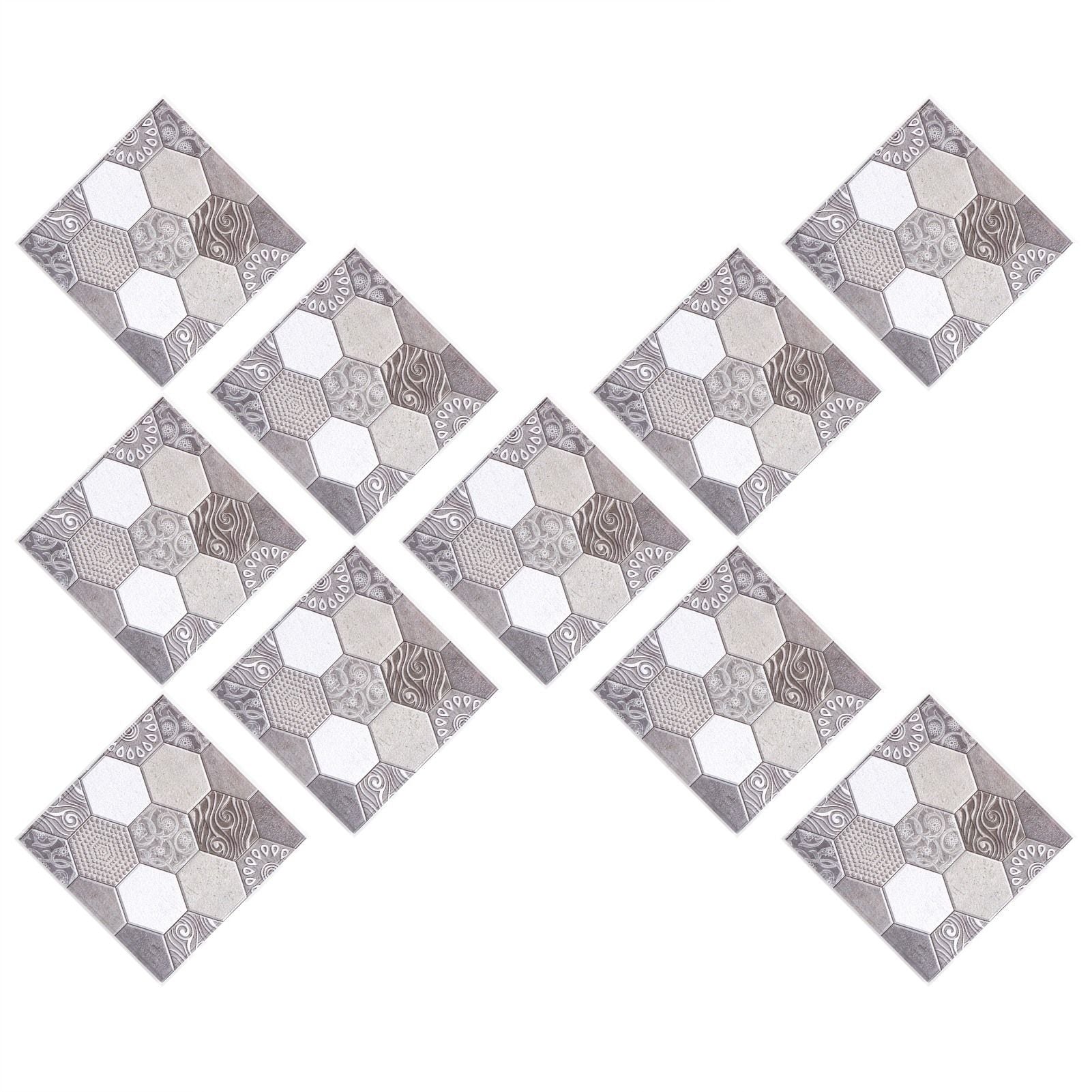 10PCS Self Adhesive Tile Sticker Anti Collision Sticker for Home Living Room Kitchen Decor