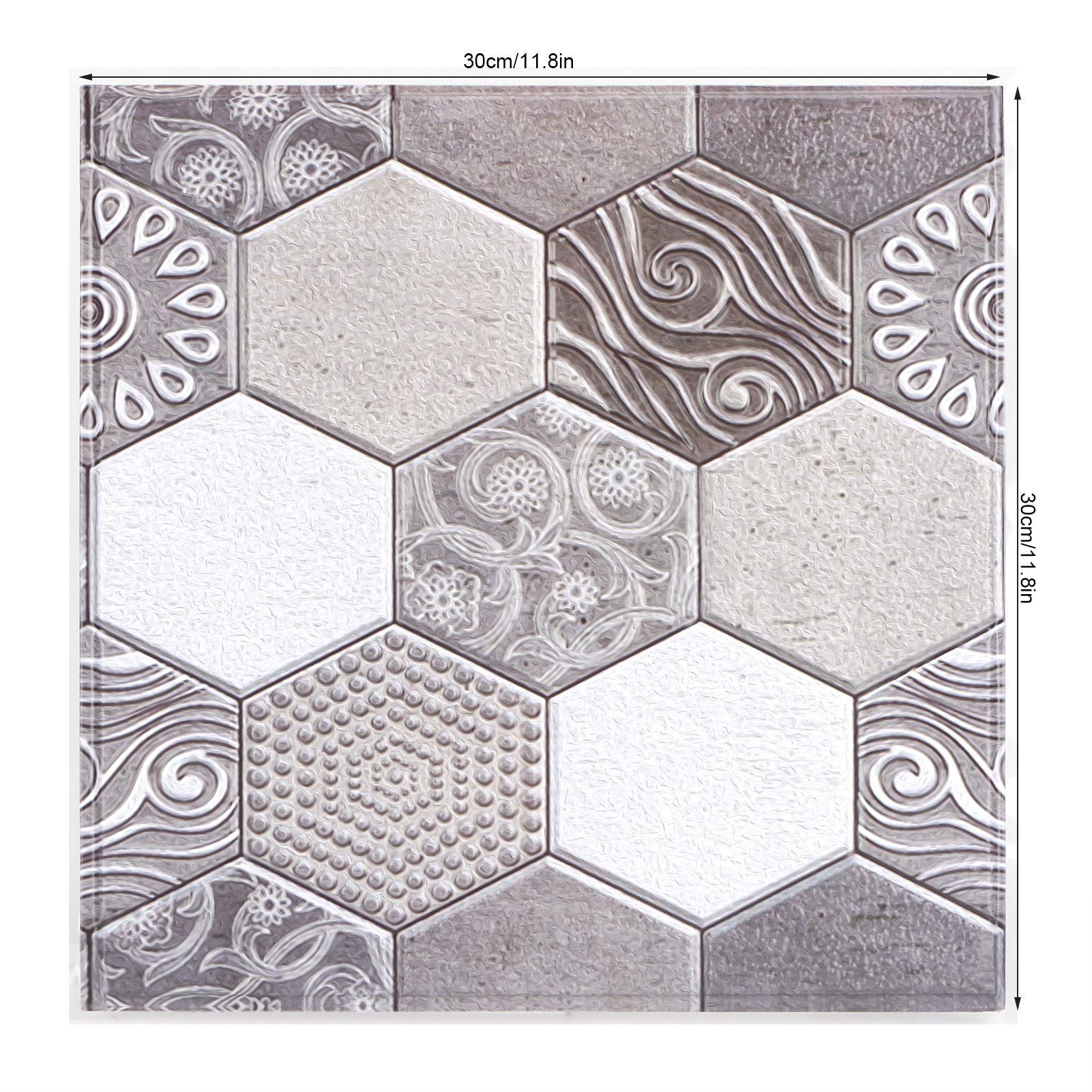 10PCS Self Adhesive Tile Sticker Anti Collision Sticker for Home Living Room Kitchen Decor