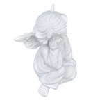 Cherub Statue Synthetic Resin Material Lovely Style White Baby Figurines for Party DecorationsCherub Statue Right