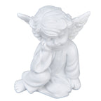 Cherub Statue Synthetic Resin Material Lovely Style White Baby Figurines for Party DecorationsCherub Statue Right