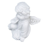 Cherub Statue Synthetic Resin Material Lovely Style White Baby Figurines for Party DecorationsCherub Statue Right