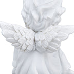 Cherub Statue Synthetic Resin Material Lovely Style White Baby Figurines for Party DecorationsCherub Statue Right