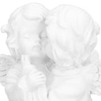 Angel Statue Synthetic Resin Embracing Shape White Angel Ornament for Desktop DecorationAngel Left