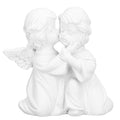 Angel Statue Synthetic Resin Embracing Shape White Angel Ornament for Desktop DecorationAngel Right