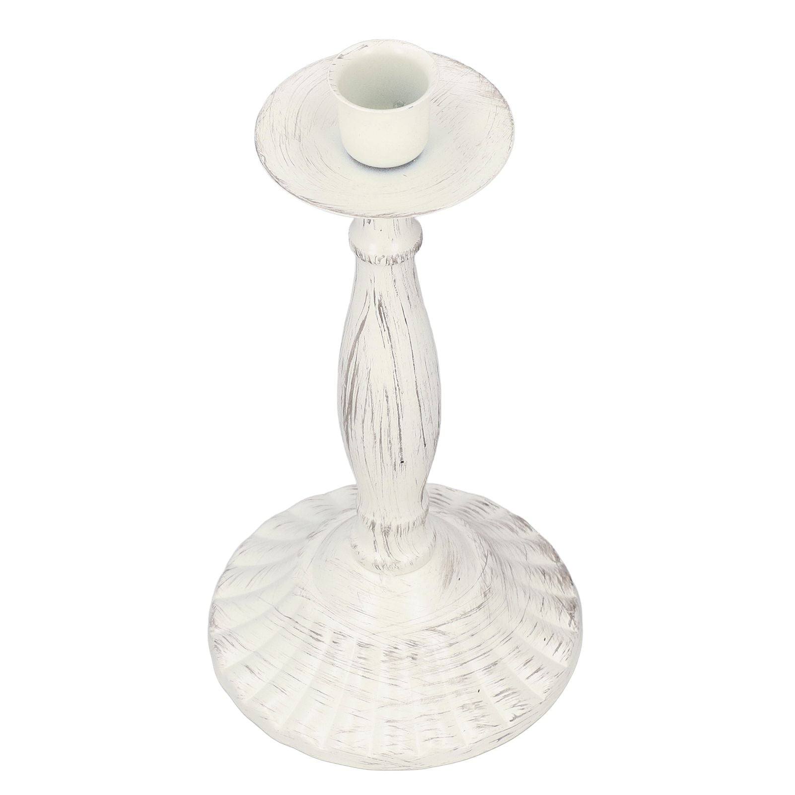 Candle Holders White Iron Material Retro Style Decorative Candlestick Pedestal for Home Decoration