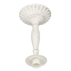 Candle Holders White Iron Material Retro Style Decorative Candlestick Pedestal for Home Decoration