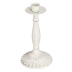 Candle Holders White Iron Material Retro Style Decorative Candlestick Pedestal for Home Decoration