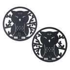 Hanging Candleholder Iron Retro Style Innovative Wall Mounted Candle Holder for Home Wall Decorations Black Laser Plate A