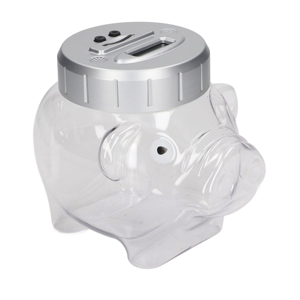 Piggy Bank Voice Counting Plastic Automatically Identify Pig Saving Box for Dollars Coins