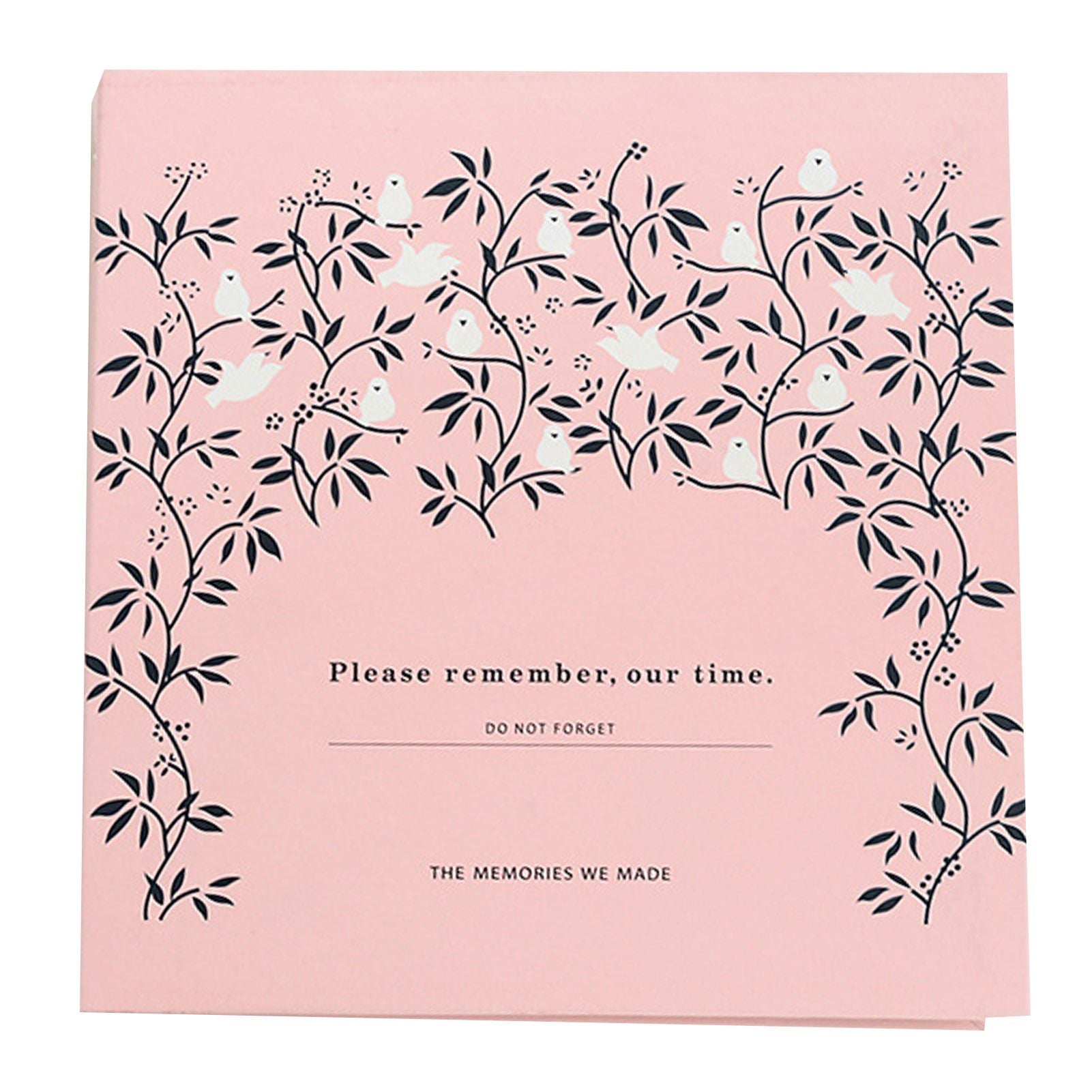 Self Adhesive Photo Album Binder DIY Scrapbook Albums Writable Inner Page Album Book for Commemoration Pink Sparrow