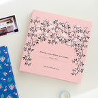 Self Adhesive Photo Album Binder DIY Scrapbook Albums Writable Inner Page Album Book for Commemoration Pink Sparrow