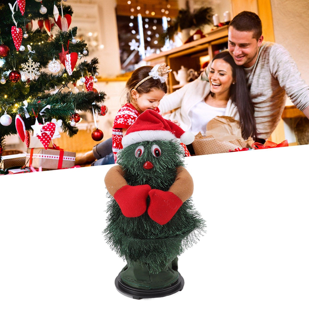 Rotating Dancing Christmas Tree Music Plastic Electric Christmas Tree Toy for Decoration Children's Day