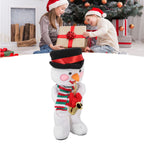 Electric Music Christmas Toy Doll 8 Songs Continuous Play Dancing Singing Glowing Swinging Plush Toy for Kids Adults Christmas Snowman