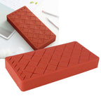 24 Slots Silicone Lipstick Organizer Makeup Cosmetics Holder Storage Box Display StandRed