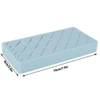 24 Slots Silicone Lipstick Organizer Makeup Cosmetics Holder Storage Box Display StandBlue