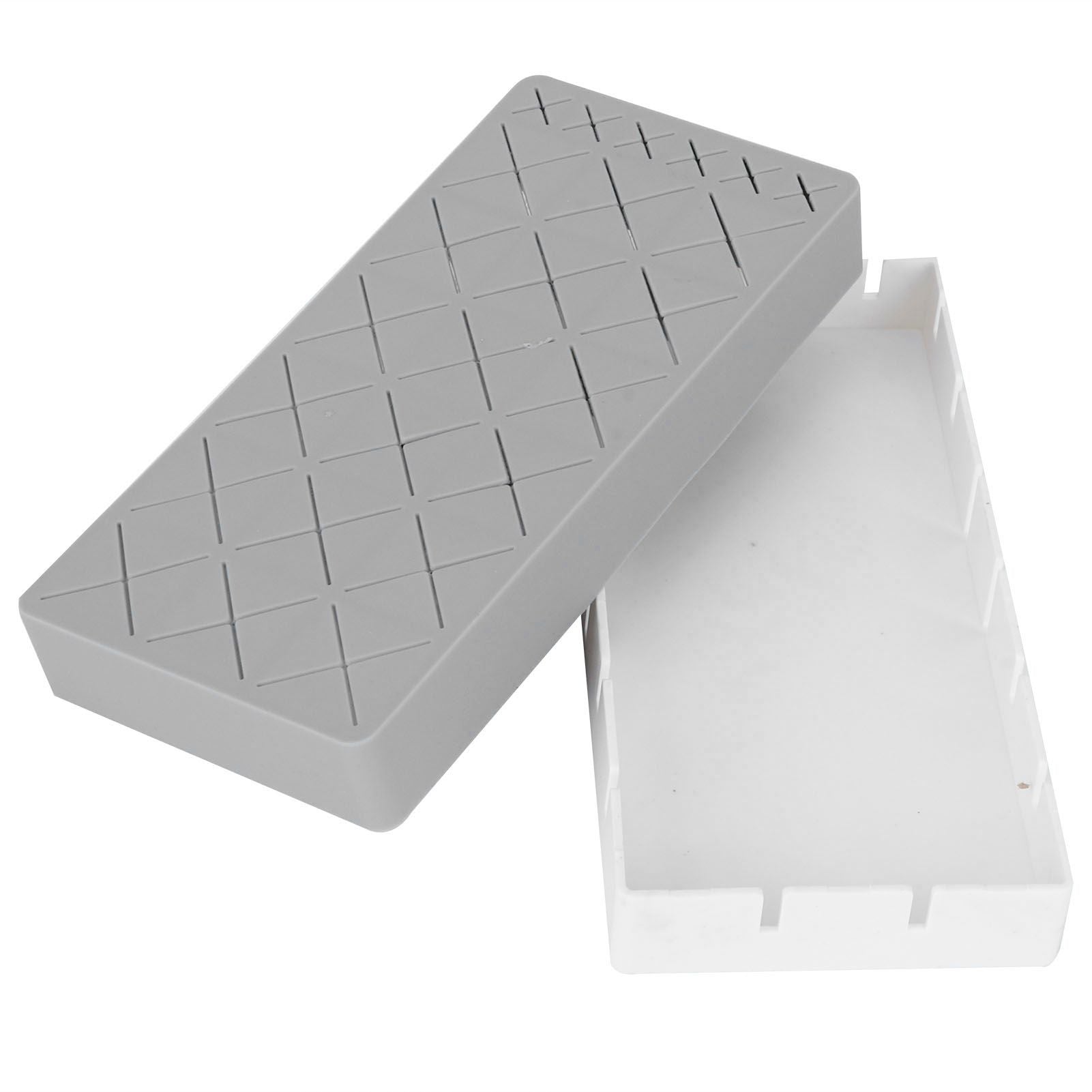 24 Slots Silicone Lipstick Organizer Makeup Cosmetics Holder Storage Box Display StandGray
