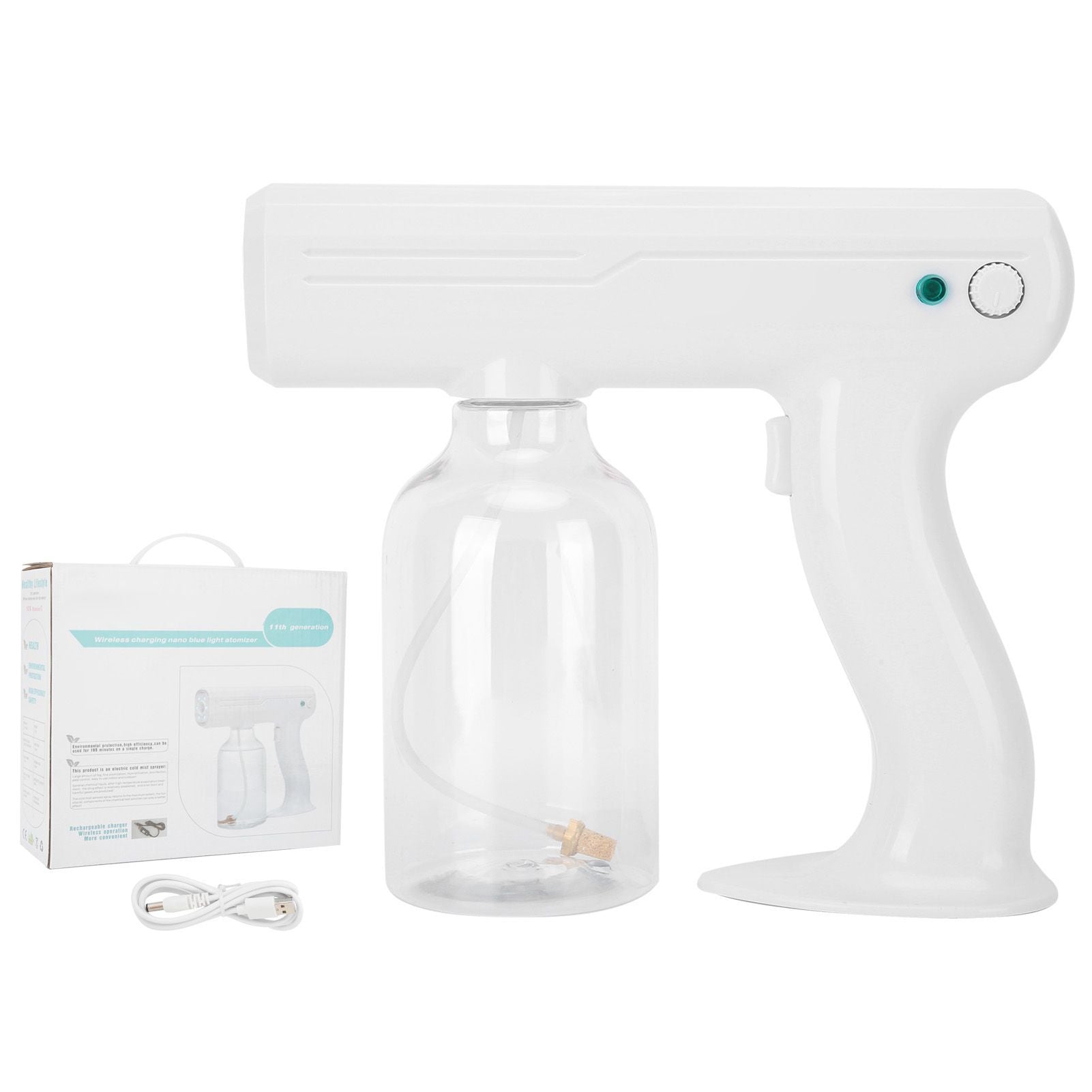 800ml Handheld Nano Atomizer Wireless Charging Water Sprayer for Home Office School Garden