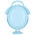 Fruit Tray Portable MultiLayer Folding Plate Modern Living Room Table Fruit Storage Basket(Blue )