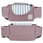 Baby Stroller Hanging Bag Organizer Universal Cup Holder Storage Bag Strollers AccessoryGreen Stripe