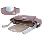 Baby Stroller Hanging Bag Organizer Universal Cup Holder Storage Bag Strollers AccessoryGreen Stripe